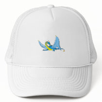 Fantasy Blue Dragon Trucker Hat