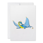 Fantasy Blue Dragon Custom Invitations