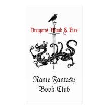 Fantasy Book Club Business Card Templates