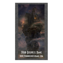 business card, profile cards, fantasy, surreal, castle, building, house, snow, strange, houk, outlaws, mountains, digital, buildings, amazing, cave, stronghold, exile, mood, unique, best, motivational, real estate, construction, architect, realtor, excellence, artwork, businesses, Business Card with custom graphic design