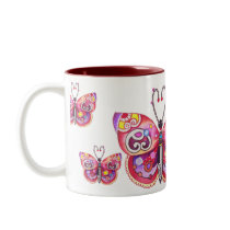 Fantasy Butterflies Mug mugs