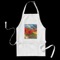 Fantasy Butterfly Landscape Painting - Multi aprons