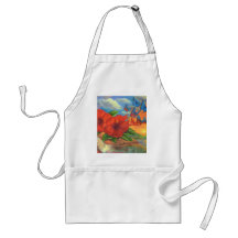 Fantasy Butterfly Landscape Painting - Multi Apron
