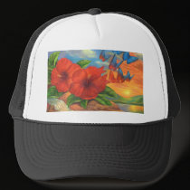 Fantasy Butterfly Landscape Painting - Multi hats