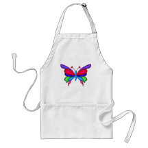 Fantasy Butterfly with Heart Antennae Apron