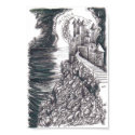 Fantasy Castle Drawing Poster Print
