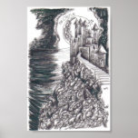 Fantasy Castle Drawing Poster Print Fantasy Castle Drawing Poster Print