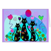 "Fantasy Cats of Summer" Cards