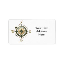Fantasy (Celtic) Compass Design Address Label
