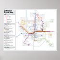 Fantasy Columbus Transit Map posters