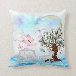 Fantasy Crystal Horse Carriage American MoJo Pill Pillows