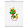 Fantasy Cute Baby Dragon Greeting Card
