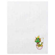 Fantasy Cute Baby Dragon Flyer Design