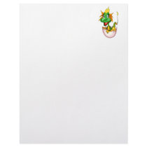 Fantasy Cute Baby Dragon Letterhead