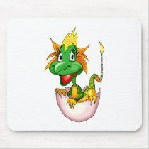 Fantasy Cute Baby Dragon Mouse Pad
