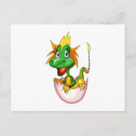 Fantasy Cute Baby Dragon Postcard