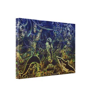 Fantasy Deep Ocean Stretched Canvas Print