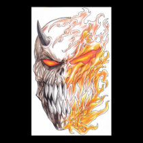 Fantasy Demonic Art Head Poster posters by waynetully Fantasy Demonic Art Head Poster posters