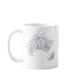 Fantasy Dinosaur Monster Mug by Al Rio mug