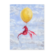 Fantasy Dragon Art Postcard - Up in the Air