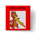 fantasy dragon well done design pin