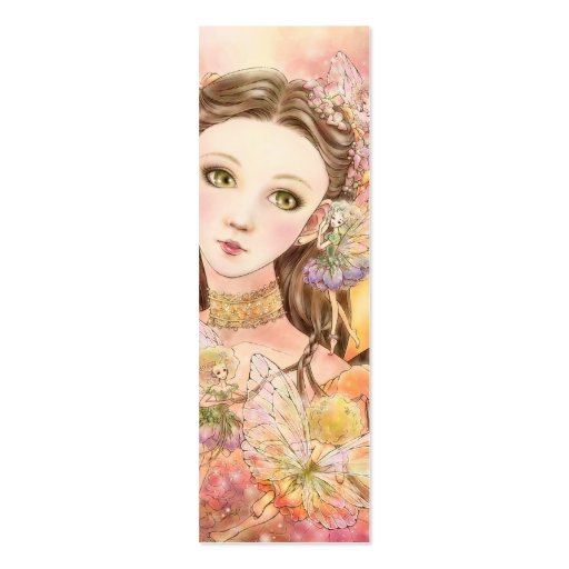 Fantasy Fairy Bookmark Business Card (front side)