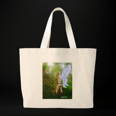 Fantasy Fairy in the Woods 1 High-Key Bags by ScienceFictionArt