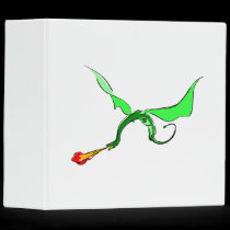 Fantasy Fire Breather Dragon binders