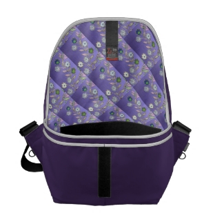 Fantasy Floral Design in Purple, Blue, Pink, Green