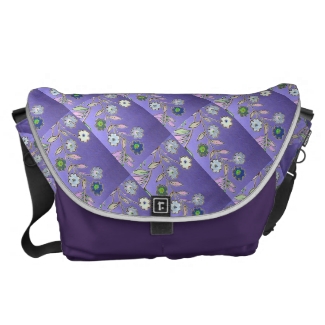 Fantasy Floral Design in Purple, Blue, Pink, Green