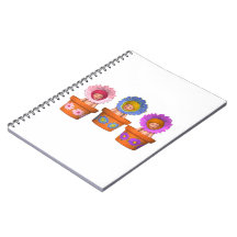 Fantasy Flower Pot Babies Spiral Note Books