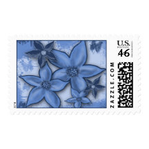 Fantasy Flowers Postage Stamps