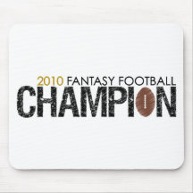 fantasy football champion 2010 mousepads