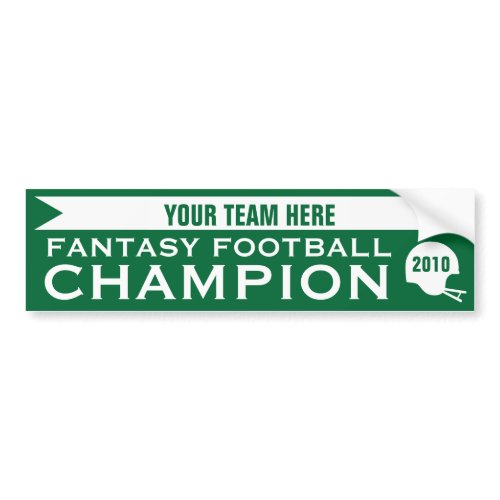 Fantasy Football Champion bumpersticker