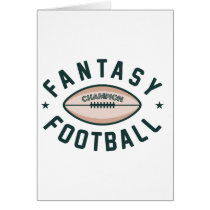 Fantasy Football Champion Greeting Card
