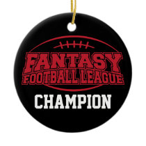 Fantasy Football Champion - Funny Sports Gift Ornaments