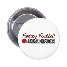 Fantasy Football Champion Pinback Buttons