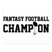 Fantasy Football Champion postcards