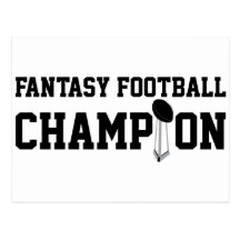 Fantasy Football Champion Postcard