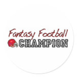 Fantasy Football Champion stickers