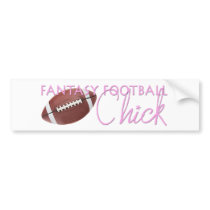 Fantasy Football Chick bumper stickers by polkadotemporium Fantasy Football Chick bumper stickers