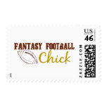 Fantasy Football Chick Postage Stamp