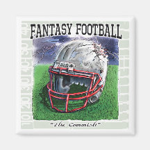 Fantasy Football Commish Gear Refrigerator Magnet