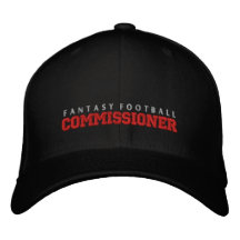 Fantasy Football Commissioner Hat Embroidered Baseball Caps