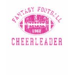 Fantasy football distressed girl T Shirt