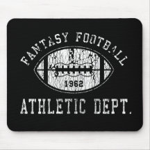 Fantasy football distressed mousepad