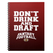 Fantasy Football - Don't Drink and Draft Note Books