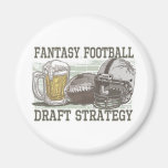 Fantasy Football Draft Strategy Fridge Magnet