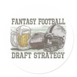Fantasy Football Draft Strategy stickers