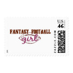 Fantasy Football Girl Postage Stamps